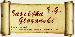 Vasiljka Gložanski vizit kartica